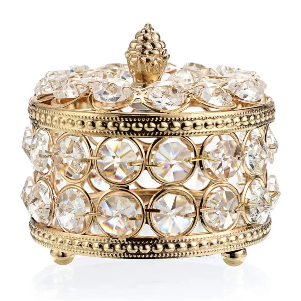 Crystal Mirrored Jewelry Box